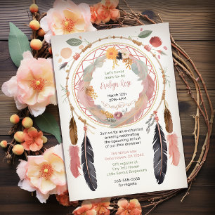 Invitation Sote Boho Dreamcatcher Baby shower Party
