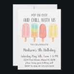 Invitation Sote Popsicle Summer Party for Kids<br><div class="desc">Invitation tout le monde à un délicieux bain d'été avec cette gâterie surgelée invitation anniversaire! Doté de jolies popsicles, de couleurs ludiques et d'un agencement gai, ce design est parfait pour la fête ensoleillée de votre enfant. Personnalisez facilement les détails et donnez le ton pour une fête d'anniversaire douce et...</div>