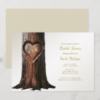 Souche d'arbre à cœur sculpté Rustique Mariage min