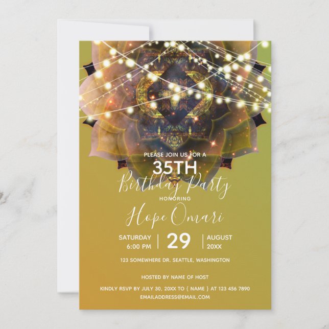 Invitation Soul tzigane Mandala (Devant)