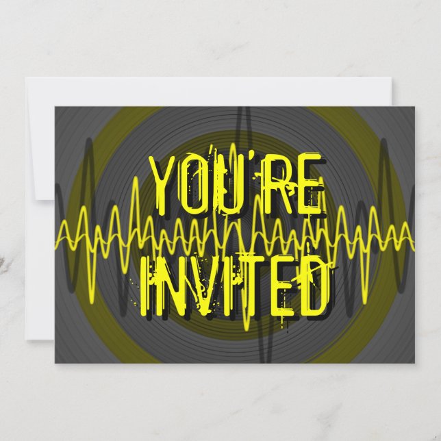 Invitation Sound Yellow Dark 'You are Invited' (Devant)