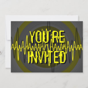 Invitation Sound Yellow Dark 'You are Invited'