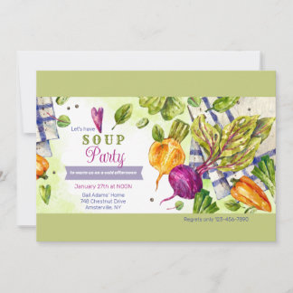 Invitation Soupe Party