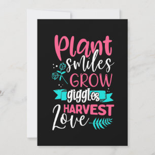 Invitation Sourires plantes Grow Giggles Love
