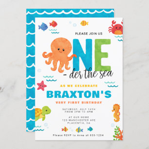 Invitation Sous la mer 1er anniversaire ONEDER la mer