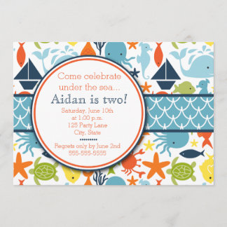 Invitation Sous la mer, Anniversaire nautique