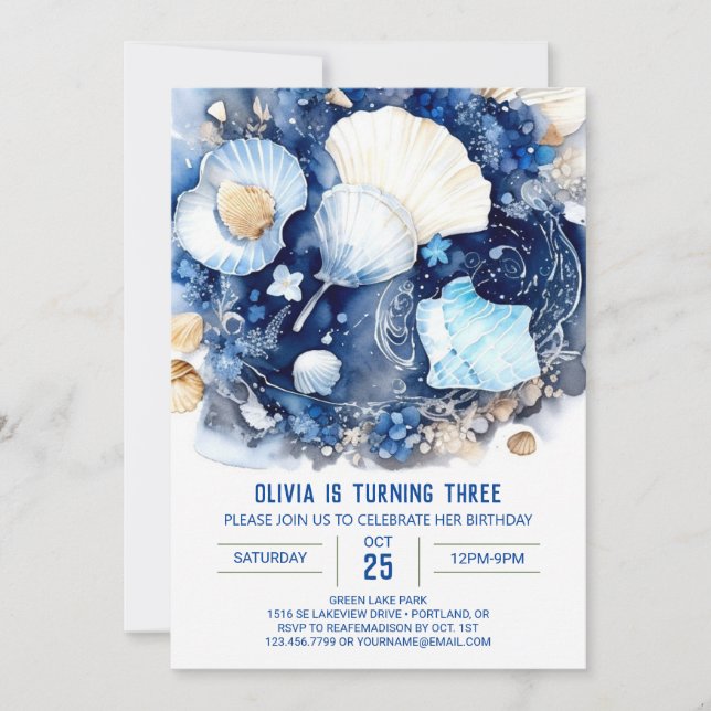 Invitation Sous la mer Magic Boy Anniversaire (Devant)