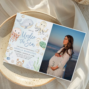 Invitation Sous la mer Océan Animaux Boy Baby shower Photo