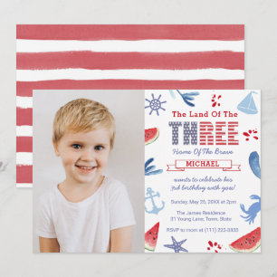 Invitation Sous la mer ou Nautique 3ème anniversaire de la fê