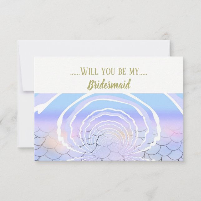 Invitation Sous la mer Soyez ma servante d'accueil (Devant)