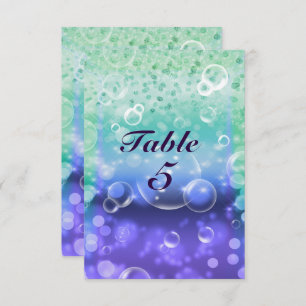 Invitation Sous la table de Sea Tropical Ocean Sparkle Party