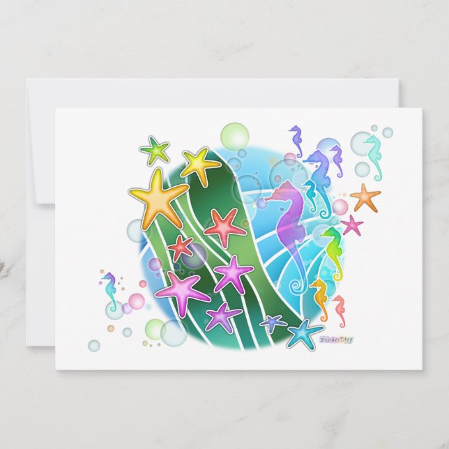 Invitation - sous l'art de bruit de mer (Devant)