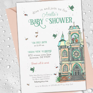 Invitation Sous le Baby shower marin