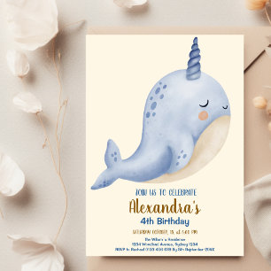Invitation Sous le Baby shower marin Anniversaire de l'océan