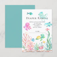 Sous le billet de benne de Baby shower de mer