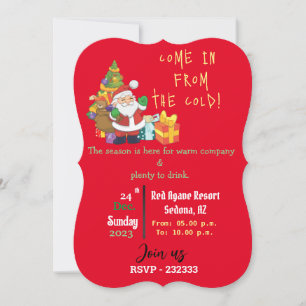 Invitation Sous le sapin de Noël