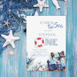 Invitation Sous le Sea Cute Kids 1er anniversaire fête<br><div class="desc">Under the Sea Birthday Invitation Modèle est parfait pour les fêtes d'anniversaire des enfants. Les Anniversaires de enfants sont spéciaux,  et cet invitation peut l'aider à faire une fête d'anniversaire mémorable.</div>