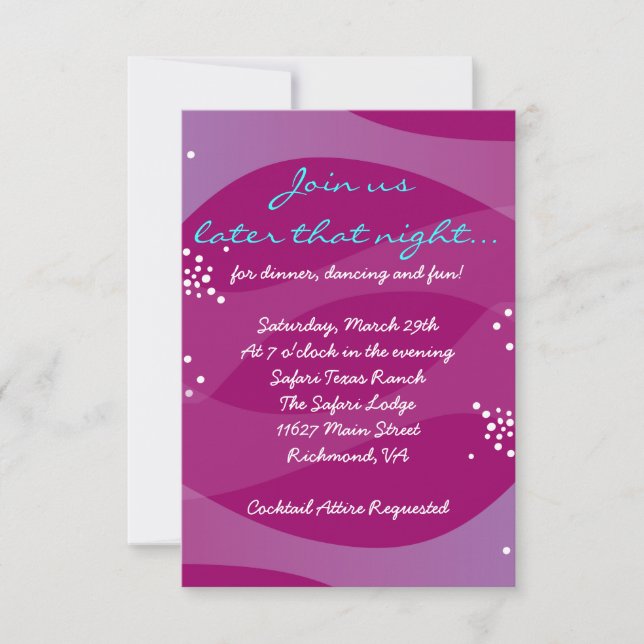 Invitation Sous le Sea Seahorse Bat Bar Mitzvah Party Card (Devant)