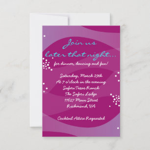 Invitation Sous le Sea Seahorse Bat Bar Mitzvah Party Card