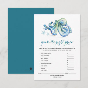 Invitation Sous les Jeux du Baby shower marin