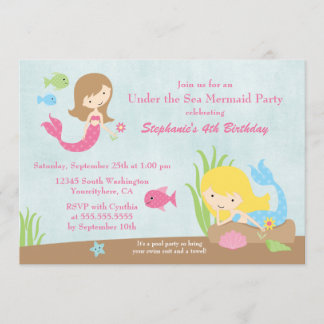 Invitation Sous l'invitation de fête d'anniversaire de la