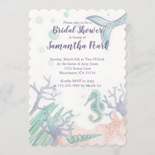 Invitation Sous l'invitation de la douche nuptiale