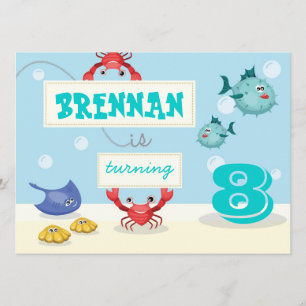 Invitation Sous l'invitation de mer