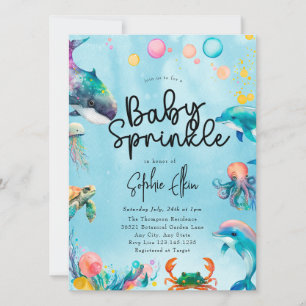Invitation Sous l'océan   Baby Sprinkle