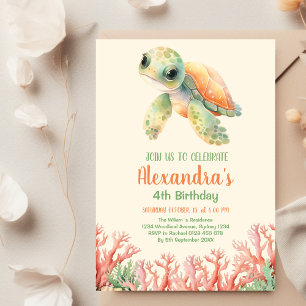 Invitation Sous l'océan marin Anniversaire
