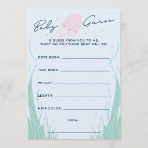 Invitation Sous l'oeil des bébés méduses de mer