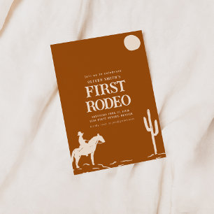 Invitation Southwest Cowboy Premier Rodéo Anniversaire soirée
