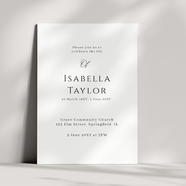 Invitation Souvenez-vous de l'élégance : une célébration de l (Créateur téléchargé)