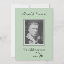 Souvenir photo personnalisable / Funérailles