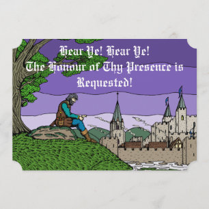 Invitation Souvenirs de Camelot