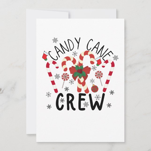 Invitation Soyez gentil avec l'infirmière, le père Noël regar (Devant)