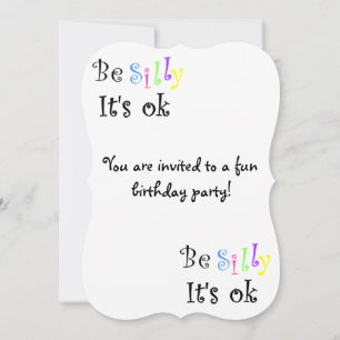 Invitation Soyez idiot C'est des coins d'invitation