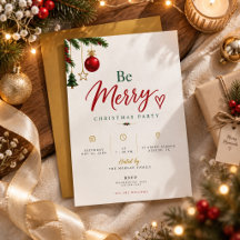 Soyez Joyeux | Fête de Fêtes Élégante Script
