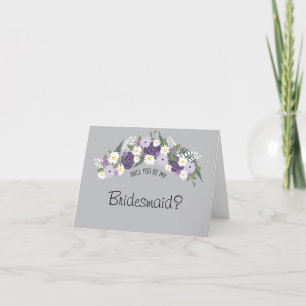 Invitation Soyez ma servante d'enfance Floral Wreath