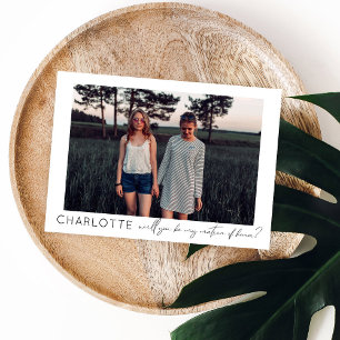 Invitation Soyez mon maître d'honneur Photo Proposition Calli