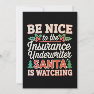 Invitation Soyez Sympathique Avec L'Expert En Assurance Santa