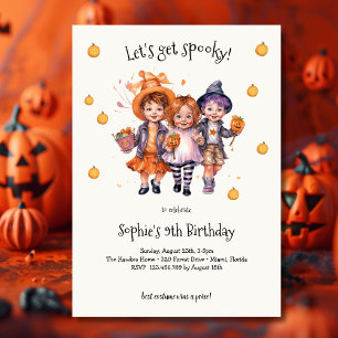 Invitation Soyons éffrayants ! Parti anniversaire de enfant S