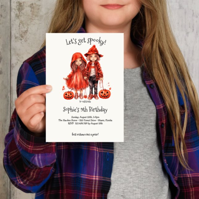 Invitation Soyons éffrayants ! Parti anniversaire de enfant S (Créateur téléchargé)