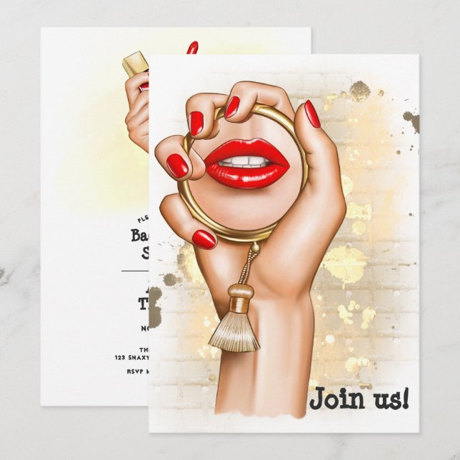 Invitation Spa Bachelorette (Devant / Derrière)