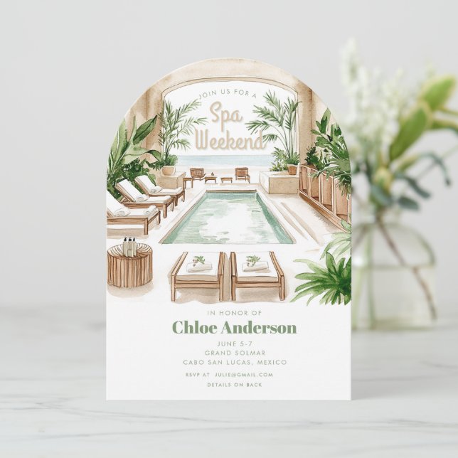 Invitation Spa de Bohême | Bachelorette Itinéraire 4 Jours (Debout devant)