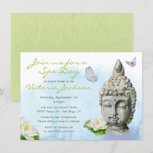 Invitation Spa de douche nuptiale Zen