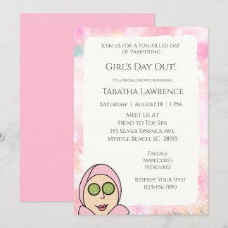 Invitation Spa pour une journée entre filles