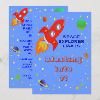 Invitation Space Explorer 5x7