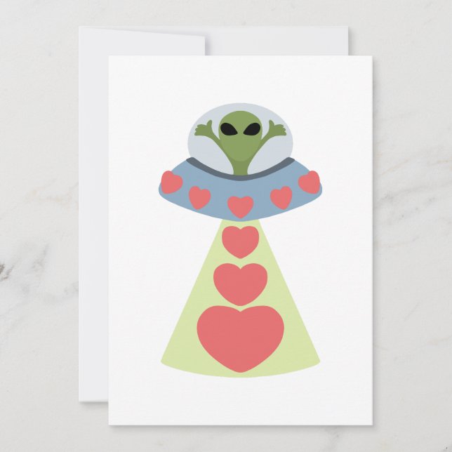 Invitation Space Love Alien Valentine (Devant)