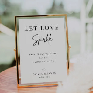 Invitation Sparklers Sign, Mariage Send Off Sign,