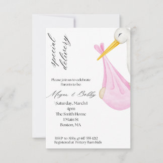 Invitation Special Delivery Girl